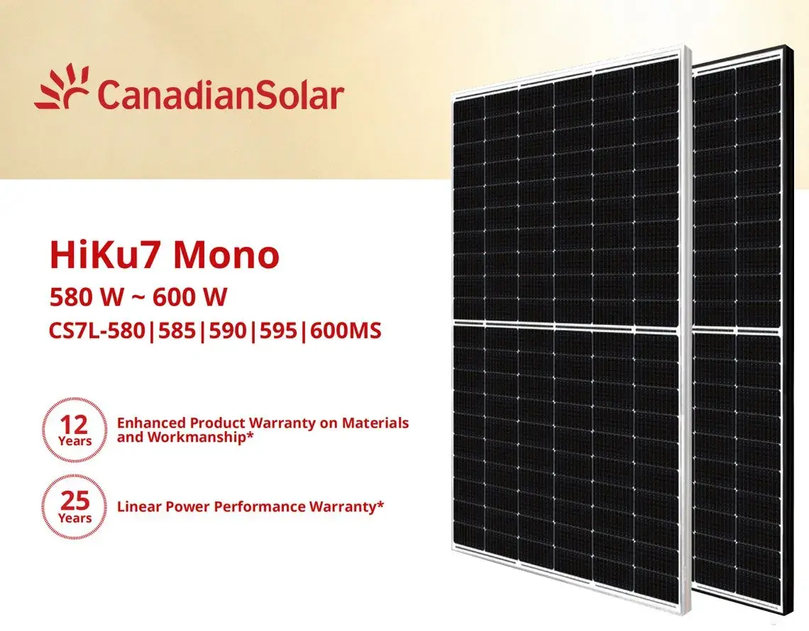 image of PANNEAUX SOLAIRES CANADIAN SOLAR HIKU7-1